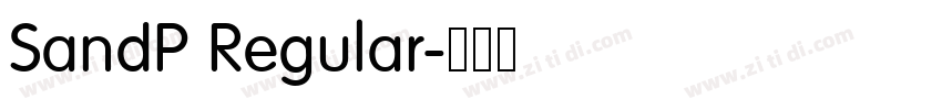 SandP Regular字体转换 SandP Regular字体转换